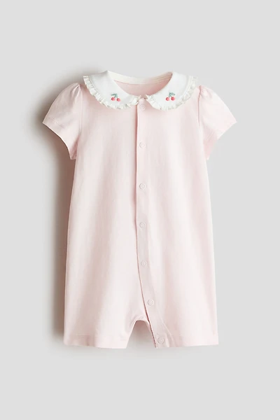 Pyjama en coton avec col