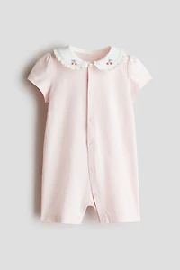 Pyjama en coton avec col