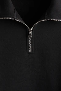 Loose Fit Half-Zip Sweatshirt