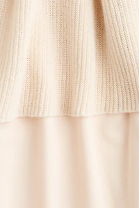 Mesh Pants with Layered Skirt