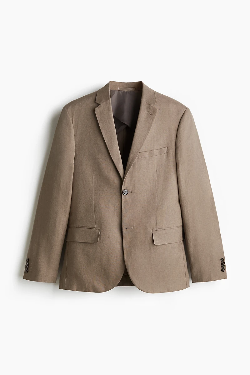 Slim-Fit Linen Jacket