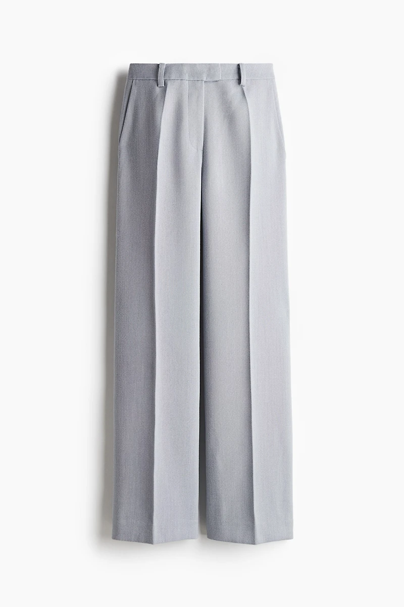 Pantalon sur mesure à jambes semi-évasées