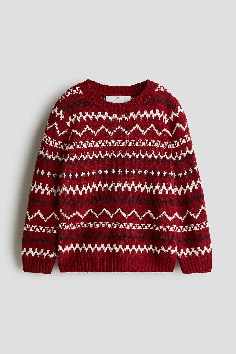 Jacquard-Knit Sweater