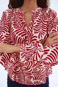 Blouse avec col sans rabat