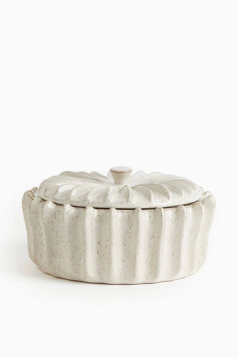 Scented Candle in Stoneware Holder