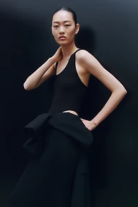 Sheer Sleeveless Bodysuit