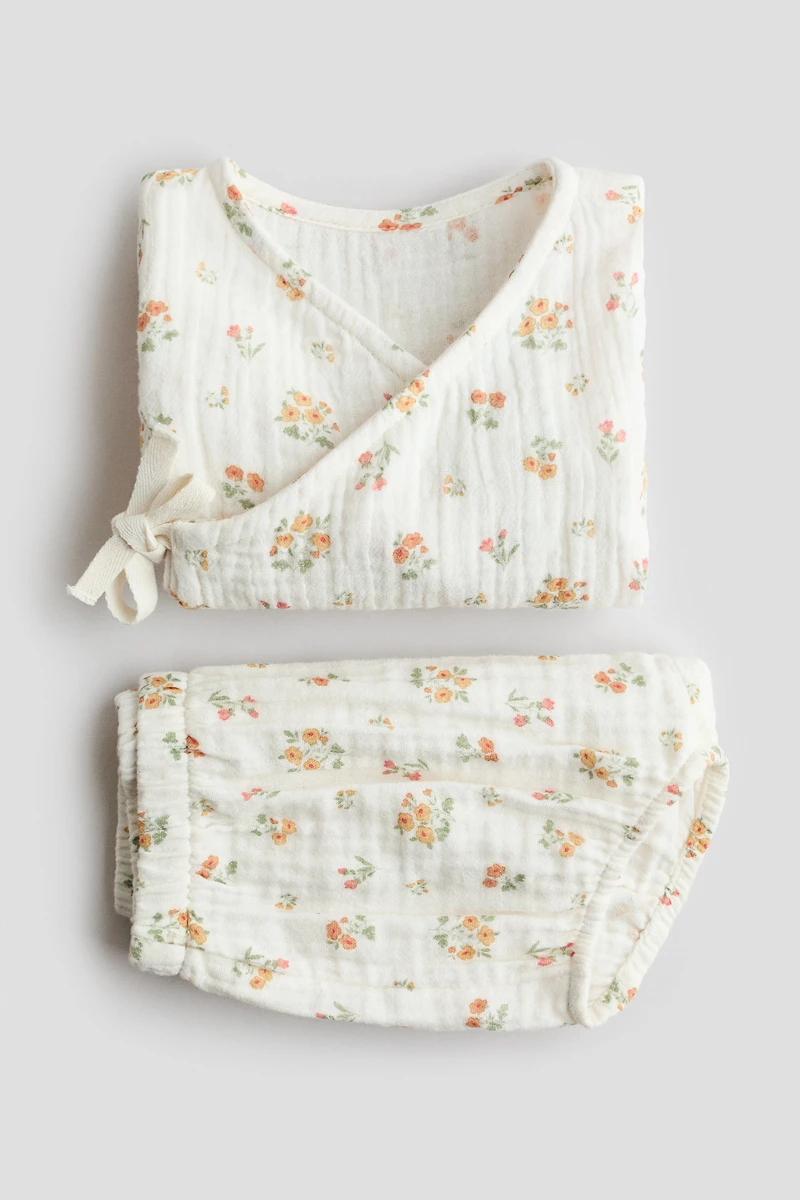 Ensemble 2 pièces en mousseline