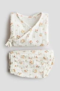 Ensemble 2 pièces en mousseline