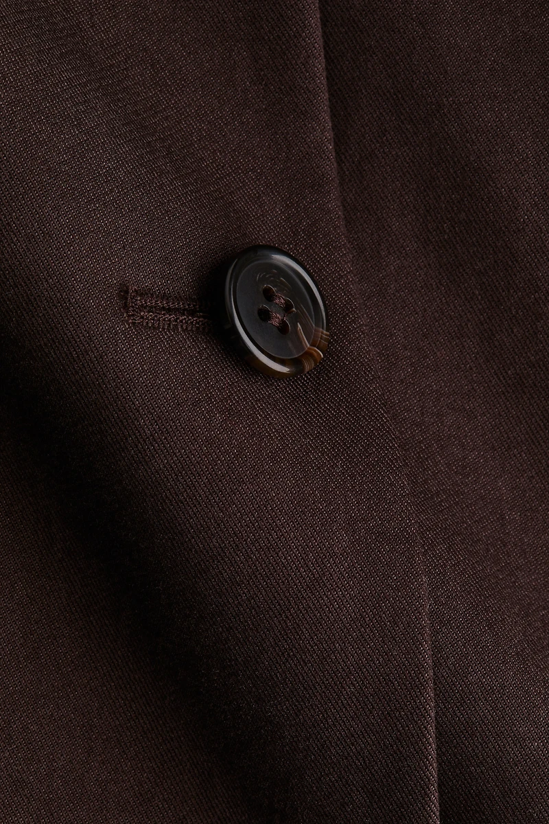 Puff-Sleeved Twill Jacket