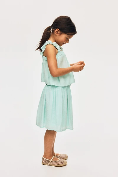 Crinkled Chiffon Skirt