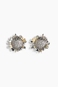 Sunflower Clip Earrings