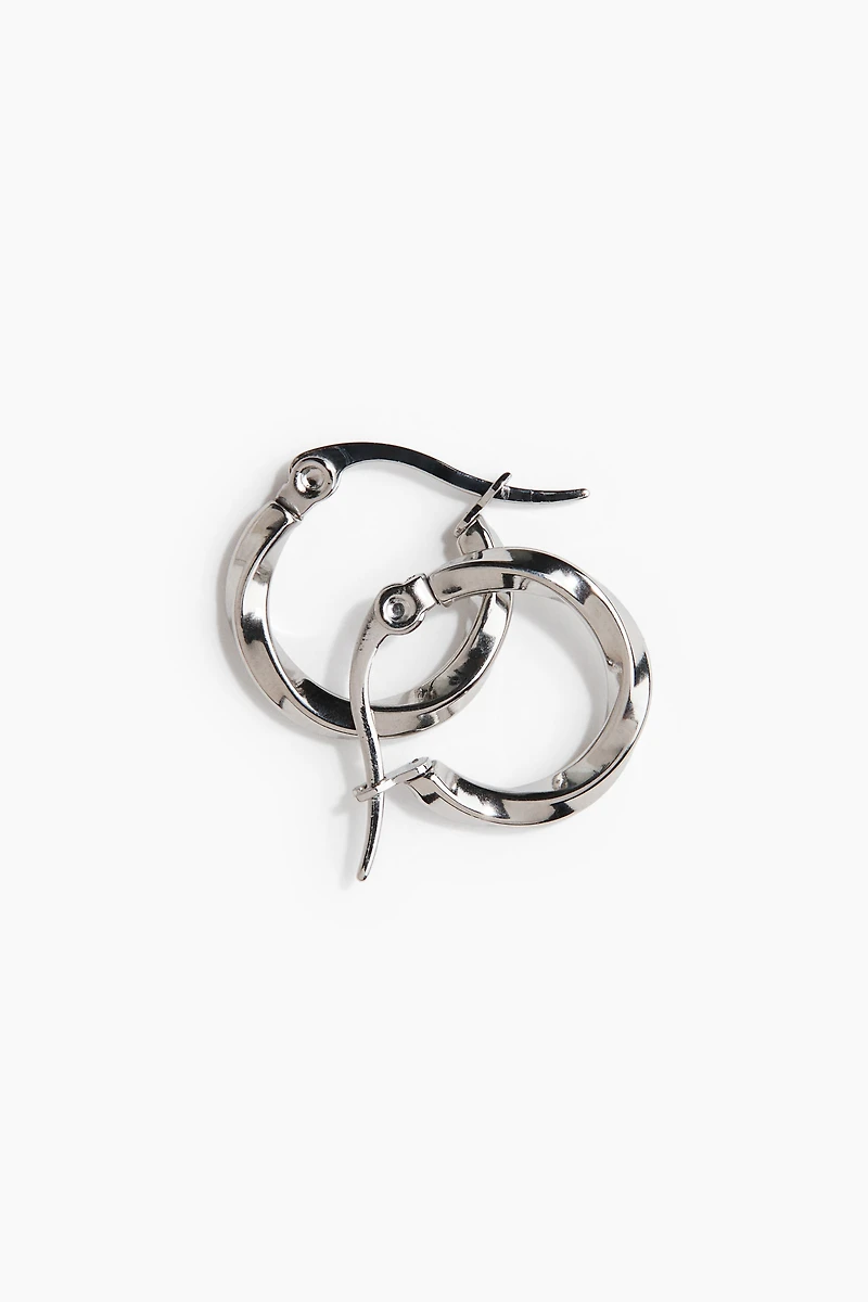Waterproof Stainless Steel Hoop Earrings