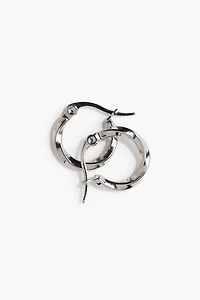 Waterproof Stainless Steel Hoop Earrings
