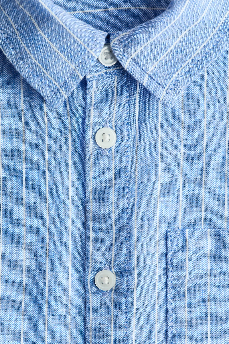 Linen-Blend Shirt