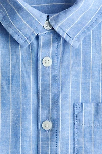 Linen-Blend Shirt