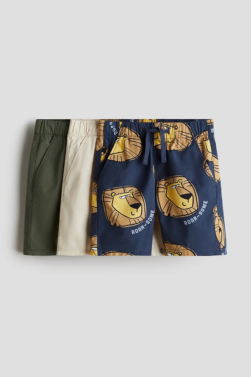 3-pack Cotton Shorts