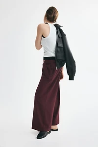 Straight-Leg Pants with Belt