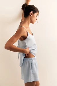 Linen-Blend Camisole Top