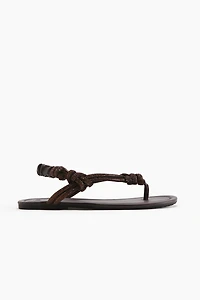Rhinestone-Embellished Sandals