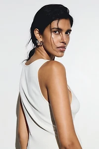 Boucles d'oreilles sur tige en forme de nœud