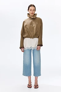 Wide High Waist Ankle Jeans