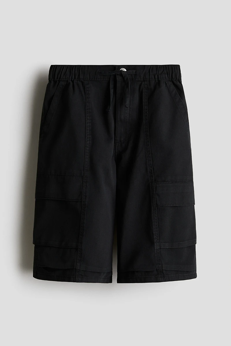 Short cargo en sergé
