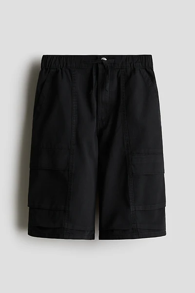 Short cargo en sergé