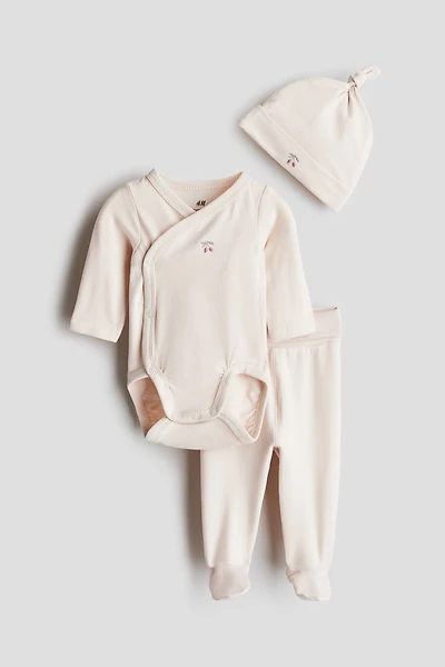 Ensemble 3 pièces en jersey de coton