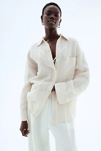 Chemise ample en lin