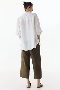 MAMA Wide-Leg Muslin Pants