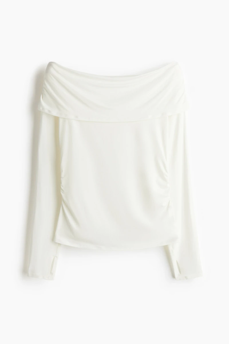 Off-the-Shoulder Sports Top