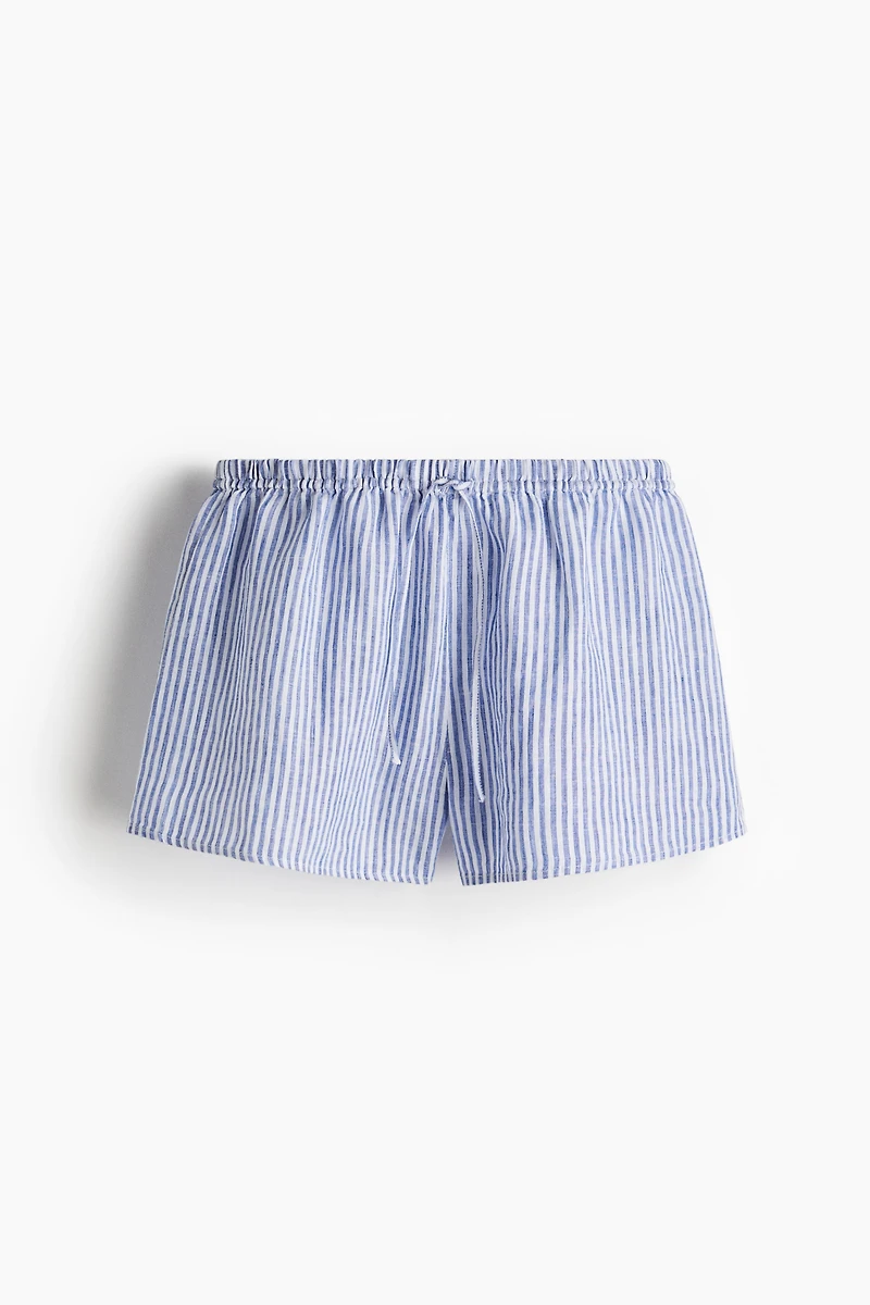 Linen Drawstring Shorts