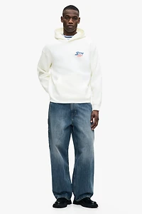 Relaxed-Fit Printed Hoodie
