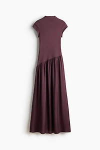 Robe asymétrique bi-matière