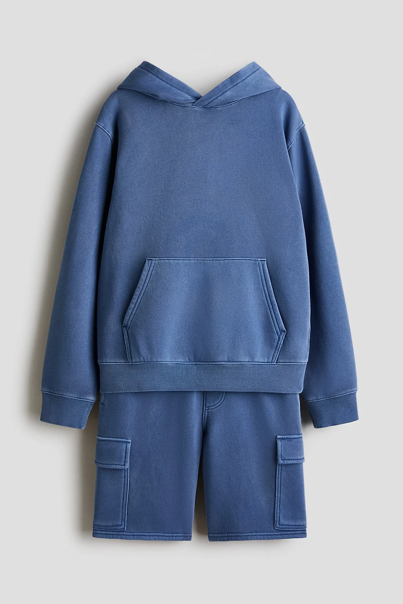 2-Piece Sweatshirt and Sweatshorts Set