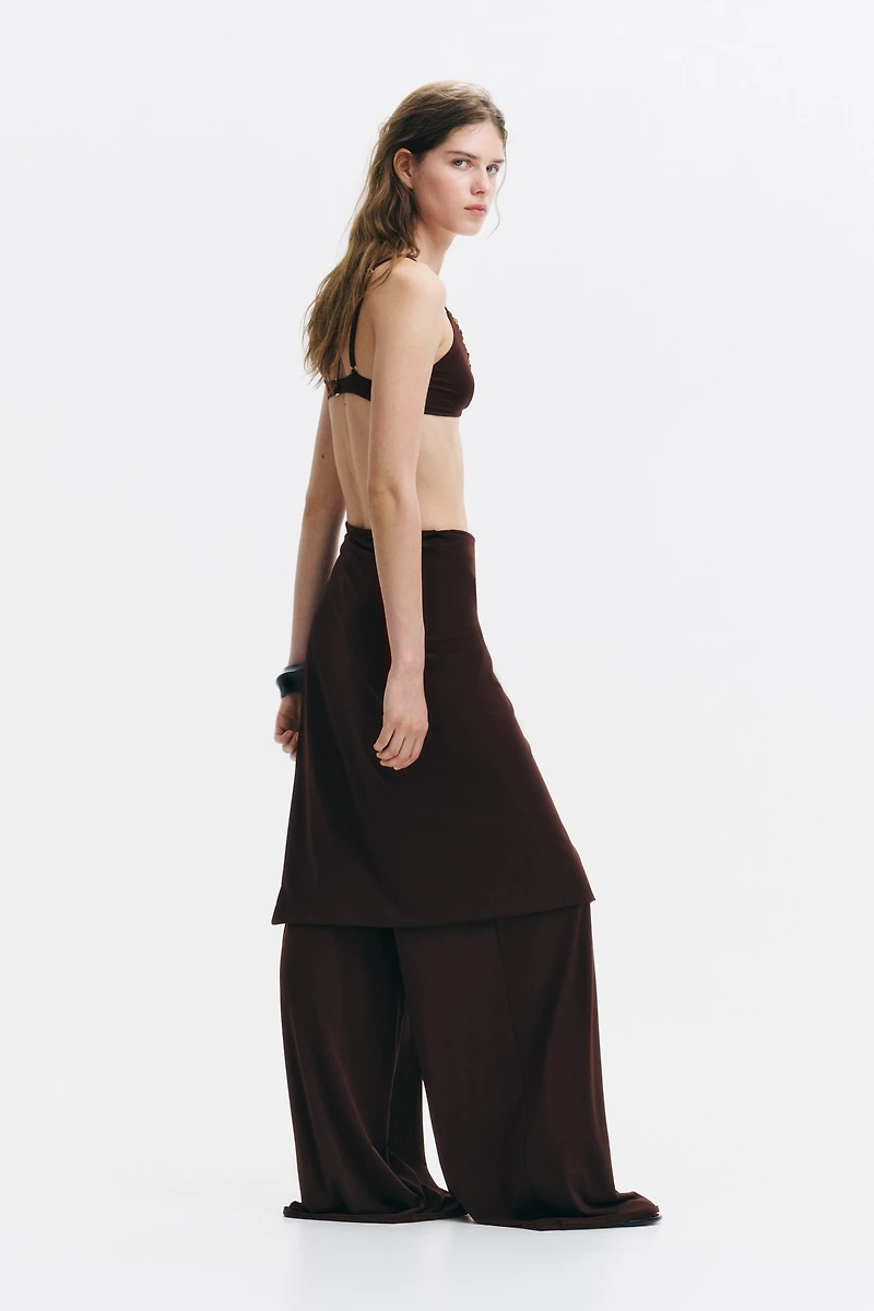 Pants with Layered Skirt