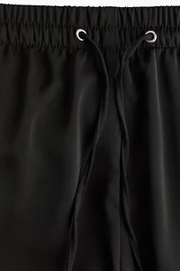 Wide-cut Pull-on Pants