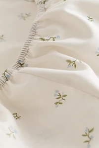 Patterned Cotton Fitted Sheet