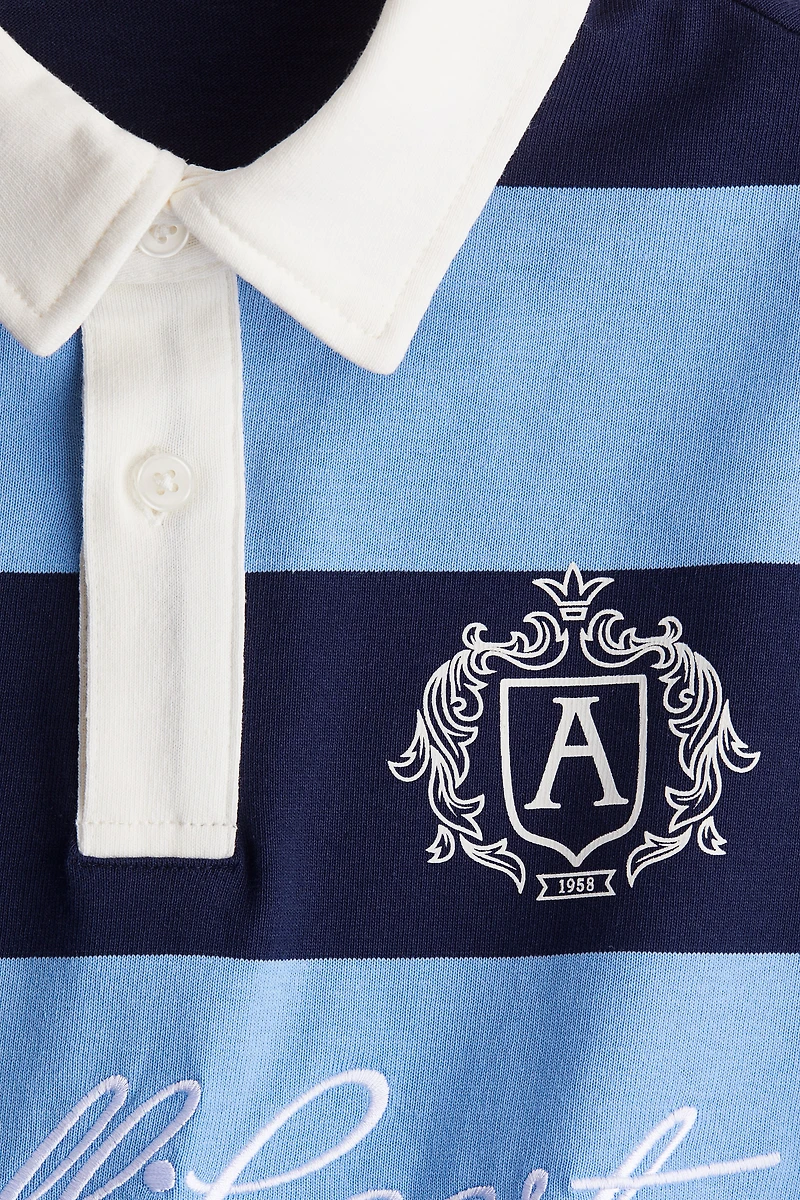 Text-Motif Polo Shirt