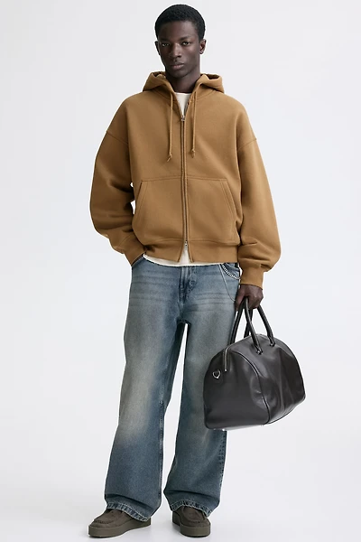 Kangourou couple ample avec fermeture éclair