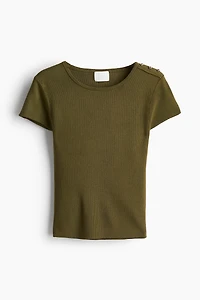 Fine-Knit T-Shirt
