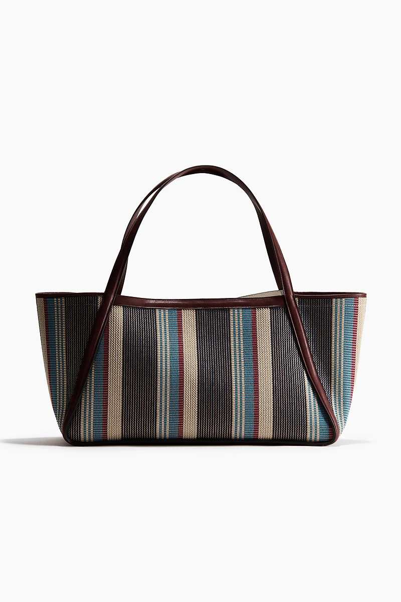 Jacquard-Weave Shopper