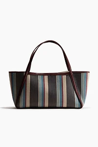 Jacquard-Weave Shopper