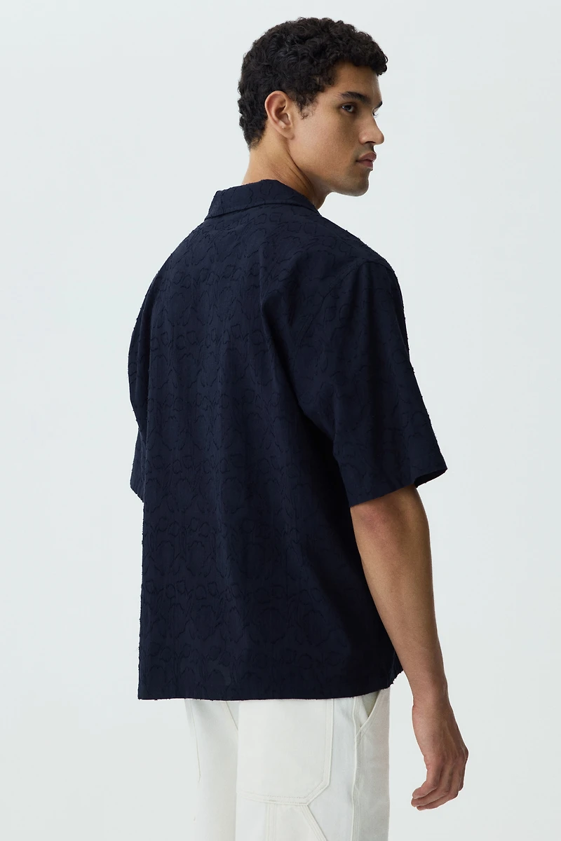 Relaxed-Fit Textured Resort Shirt