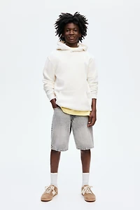 Loose-Fit Denim Shorts