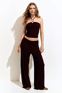 Ring-Detail Halterneck Top