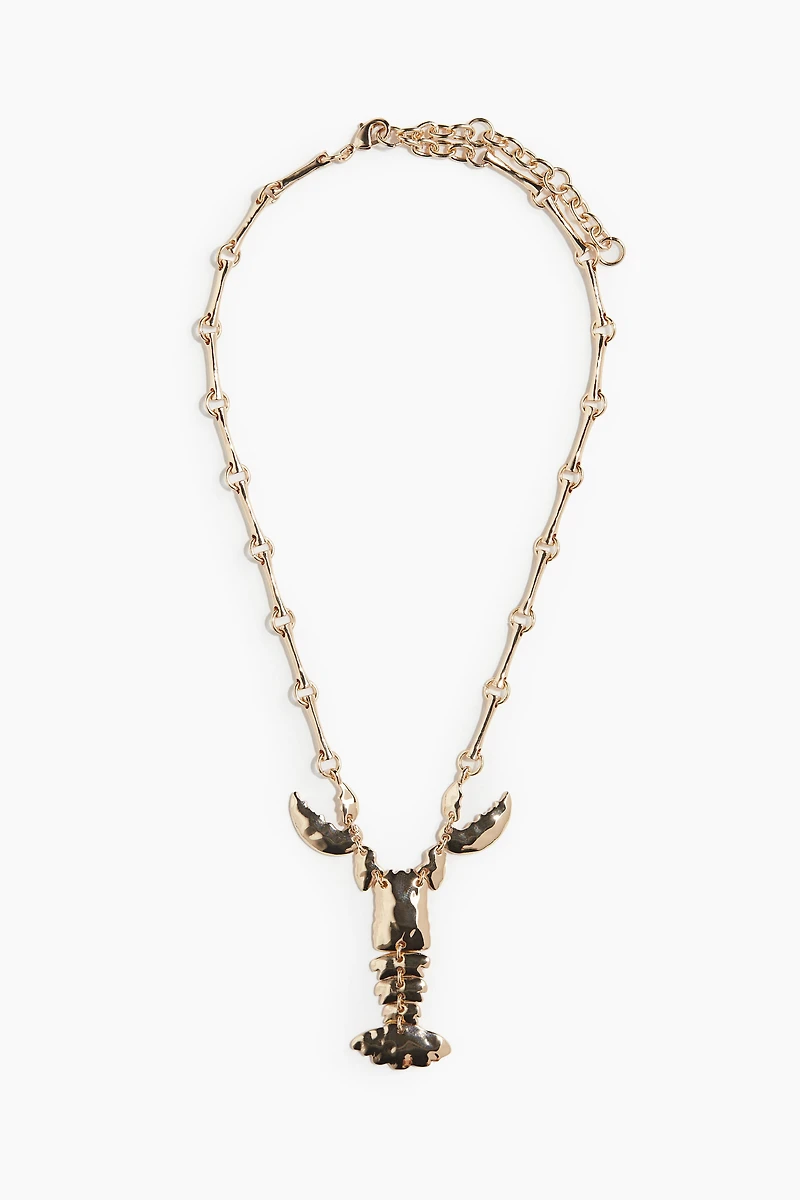 Crayfish-Pendant Necklace
