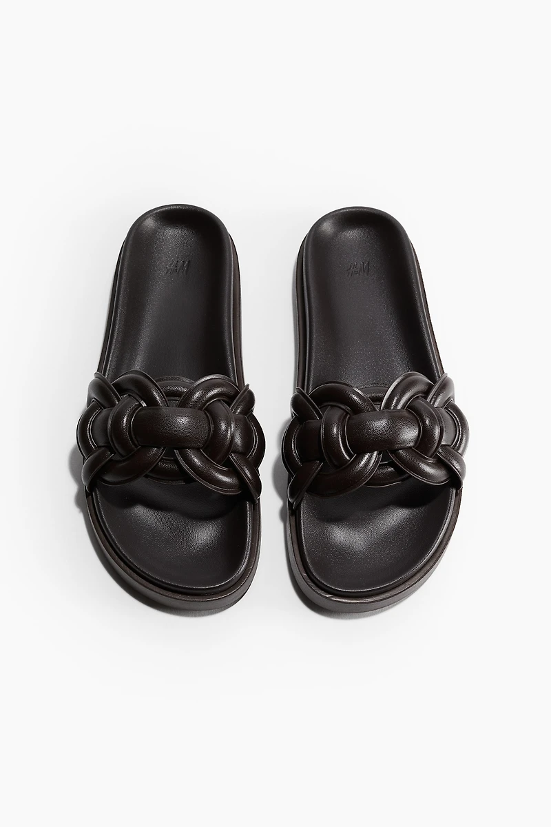 Intertwined-strap Sandals