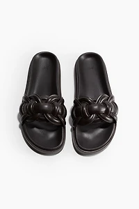 Intertwined-strap Sandals