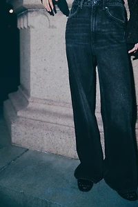 Jean ample taille très haute